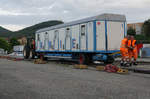 Bahntransport Zirkus Knie.