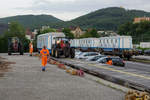 Bahntransport Zirkus Knie.