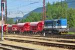 Ex-ZSSK 740 649 rangiert am 30 Mai 2015 in Vrutky.