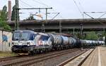 ZSSK Cargo/Raill 383 206-0 REV/Ba/20.02.26 mit langem Kesselzug Durchfahrt HH-Harburg. 18.07.2026