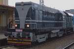 T435 003 rangiert am 27 September 2025 in Benesov u Prahy während das Spektakel STEAM56.