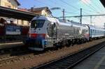 Am Sonntag 28 September 2025 treft CD 380 011 mit ein Rychlyk nach Praha hl.n.