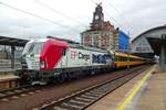 EP Cargo 383 062 ist von Regiojet angemietet geworden und ist am 23 Februar 2020 mit ein RJ aus Zilina in Praha hl.n.
