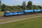 CD Cargo 383 020 schlept ein Kesselwagenzug durch Valburg CUP am 14 Mai 2025.