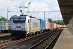 Metrans 385 015 durchfahrt am 8 Mai 2018 Bratislava-Petrzalka.